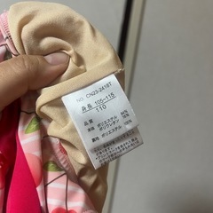 子ども　水着　110   女の子　ピンクの画像