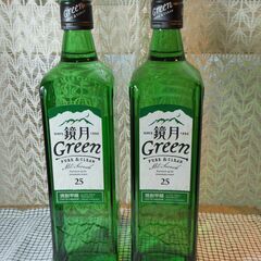 焼酎　鏡月Green 700mL 25%　2本　鏡月クリアレモン700mL 25%　JINRO 700ｍL 25％　４本まとめて　2500円の画像