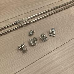 無印良品 MUJI ステンレスユニットシェルフ　ステンレスクロスバー　大の画像