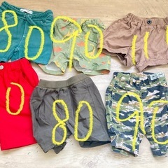 保育園用に🩵Tシャツ10着ズボン6着80〜110の画像