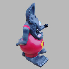 🉐🌈希少ラットフィンク フィギュア 約60cm　ビッグ貯金箱🌈RAT FINK グレーの画像