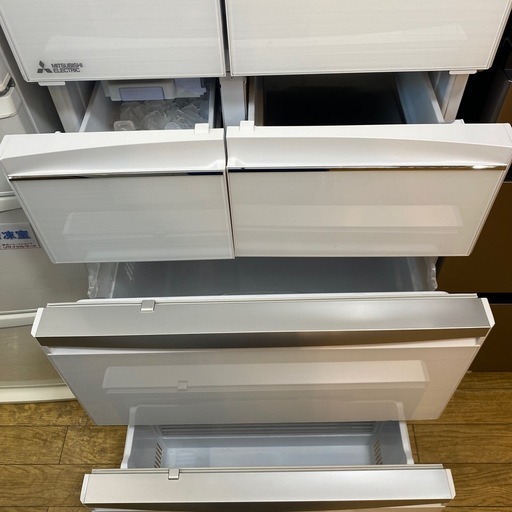 7/26値下げしました！?人気?2020年製 MITSUBISHI 470L冷蔵庫 MR-WX47LF-W 自動製氷 両開き ファミリ