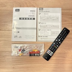 【美品】40インチ 液晶テレビ TCL リモコン,スタンド,説明書ありの画像