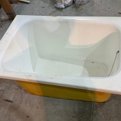 中古風呂浴槽　追い焚き横穴なし、中栓なしの画像