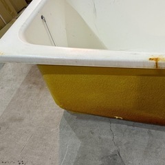 中古風呂浴槽　追い焚き横穴なし、中栓なしの画像