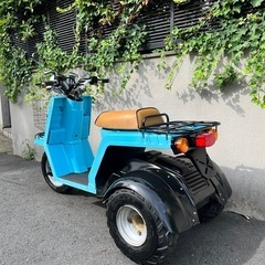 ホンダ ジャイロX 側車付き軽二輪 鍵書類有 乗車定員二名 マロッシ 68cc ボアアップ済 レストアベース の画像