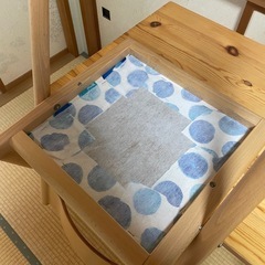 無印良品　組み立てデスク&チェアの画像