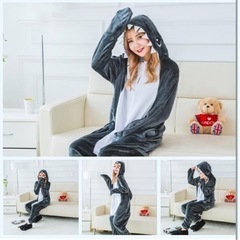 新品⭐️ サメ 着ぐるみ パジャマ ハロウィン コスプレ サンタ クリスマス 衣装　Lの画像