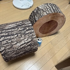 ニトリ 切り株 クッション スツール セット の画像