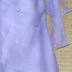 100サイズ 紫のロングドレス プリンセスの画像