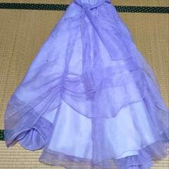 100サイズ 紫のロングドレス プリンセスの画像