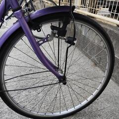 紫 自転車の画像