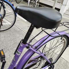 紫 自転車の画像