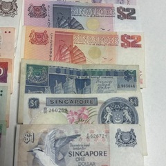 シンガポール　紙幣　旧紙幣　まとめて　167ドルの画像