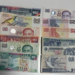 シンガポール　紙幣　旧紙幣　まとめて　167ドルの画像