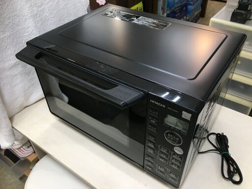 HITACHI オーブンレンジ 2022年　動作確認済　皿欠品　配送無料 HITACHI2022年オーブンレンジ角皿タイプ (サークル) 那覇の