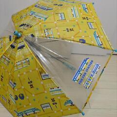 40cm 幼児用傘 はやぶさ 新幹線 電車の画像