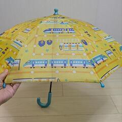 40cm 幼児用傘 はやぶさ 新幹線 電車の画像