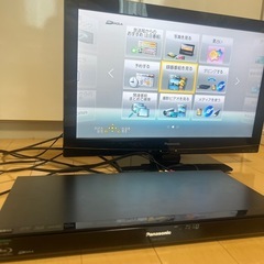 Panasonic液晶テレビとブルーレイディスクレコーダーの画像
