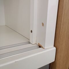 ★リユースのサカイつくば店★TK5946 NITORI 食器棚 ホワイト H200×D50×W120 クリーニング済みの画像