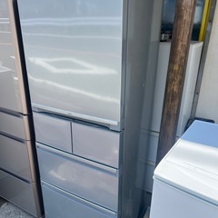 福岡市内-久留米-小郡配送無料　保証あり  AQUA アクア 冷蔵庫(400L 右開き)5ドア ブライトシルバー AQR-SD40C(S) 冷蔵庫の画像