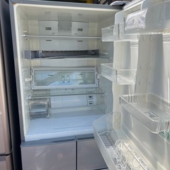 福岡市内-久留米-小郡配送無料　保証あり  AQUA アクア 冷蔵庫(400L 右開き)5ドア ブライトシルバー AQR-SD40C(S) 冷蔵庫の画像