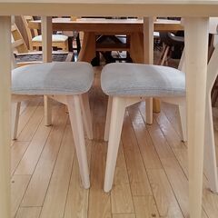 ★リユースのサカイつくば店★TK5947 IKEA ダイニングセット ナチュラル H75×D78×W88 クリーニング済みの画像
