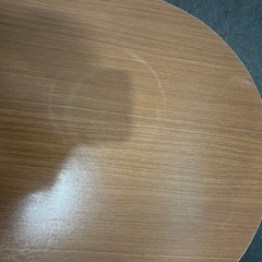 木目調　折りたたみローテーブルの画像
