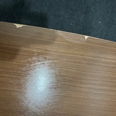 木目調　折りたたみローテーブルの画像