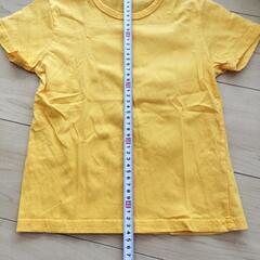 黄色無地Tシャツ 120センチ〜130センチ程度の画像