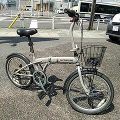 721G CAPTAIN STAG 折りたたみ自転車の画像