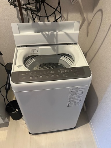 パナソニック　縦型洗濯機　2021年製造　NA- F60PB14