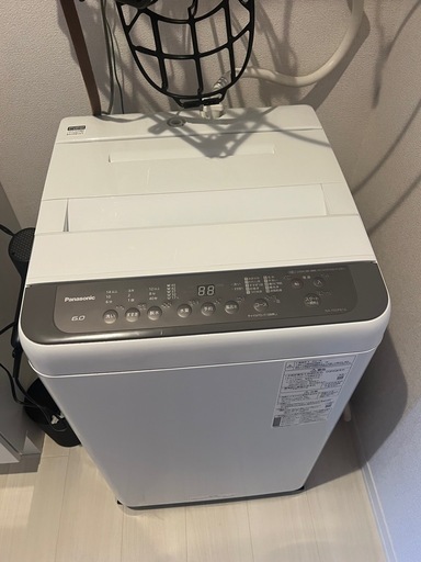 パナソニック　縦型洗濯機　2021年製造　NA- F60PB14