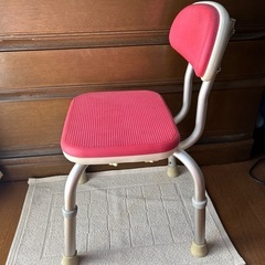 【安寿】バスチェア　ピンクの画像