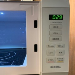 ★美品★アイリスオーヤマ　IMB-F186-W ホワイト電子レンジ　2023年製の画像