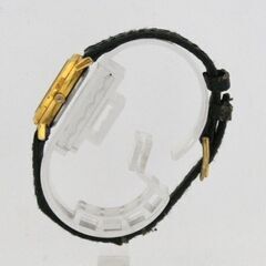 動作品 VOSCO クオーツ式腕時計 3針 レディース ストライプ柄 ローマンインデックス ベルト劣化 25年7月電池交換 札幌市 清田区 平岡の画像