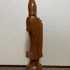 木彫り　観音様　木製の画像