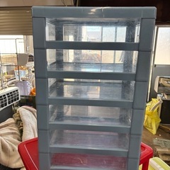 プラスチック製 引き出し収納ケース 6段】の画像