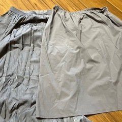 ユニクロ　M スカート(とろみグレー)の画像