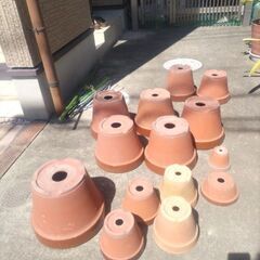 素焼き鉢　中古品　各サイズの画像