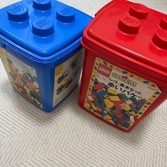 レゴ　赤いバケツ　青いバケツ　箱のみの画像