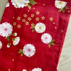 【赤 × 桜】浴衣 レディースの画像