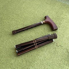長さ調整付き杖の画像