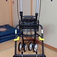 【美品・説明書付き】島製作所 テノールEVO シルバーカート／Amazon価格18,275円の商品を11,000円で！折りたたみ＆ライト付き／高齢者の歩行補助に◎山形市近郊で手渡し限定・交渉可・返信遅れる場合ありの画像