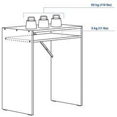 IKEA デスク 65×40の画像