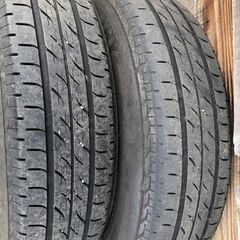 【商談中】1３インチ　アルミホイール（3本山無し夏タイヤ付）4本セット　（145/80R13）の画像
