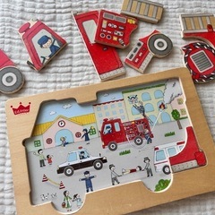 消防車　パズルの画像
