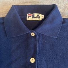 美品☆ラスト一点　FILA ネイビー ポロシャツ　M シンプル　紺色　半袖の画像