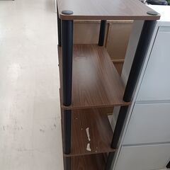 リユースのサカイ栃木店★ジモティ割あり★  ラック ブラウン W55×D30×H111 クリーニング済み TC9828の画像