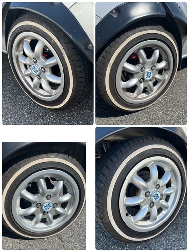 14インチ ミニライト 5.5j ホワイトリボン スペーサー付き